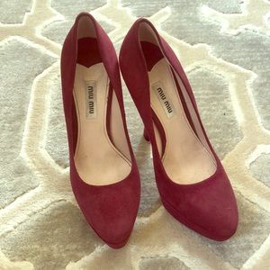 Miu Miu plum heels